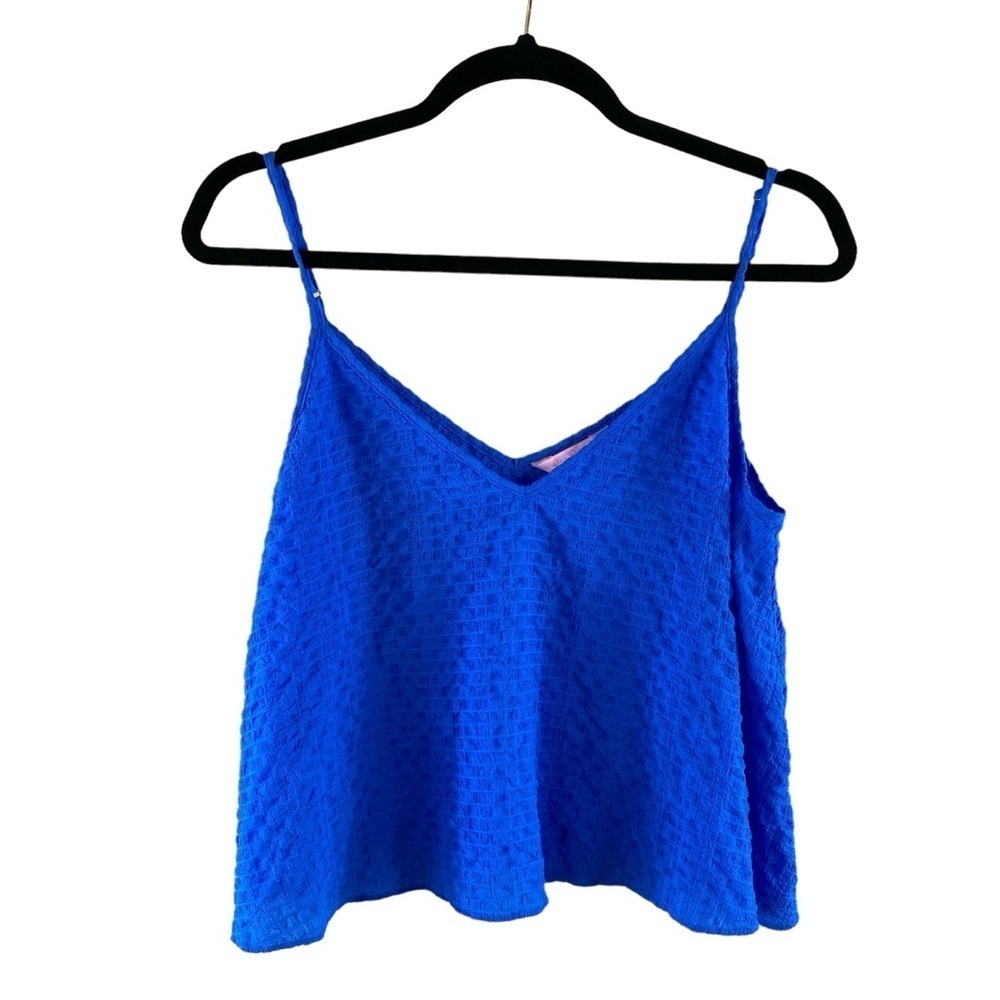Lilly Pulitzer Women’s‎ Aletta Lapis Blue Texturized Tank Camisole Top Size S